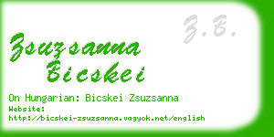 zsuzsanna bicskei business card